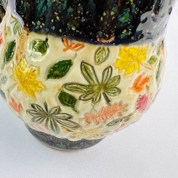 Handcrafted Rustic Pottery Mug by CynD Nature Inspired Coffee Cup 16 oz. - Picture 8 of 8